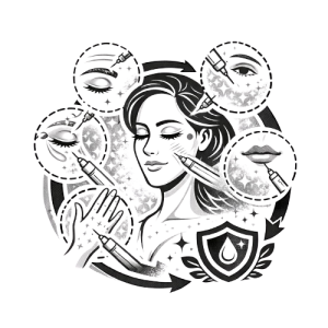 Работа с различными зонами лица и тела