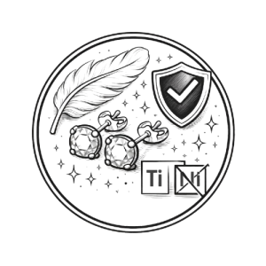 Современные гипоаллергенные серьги